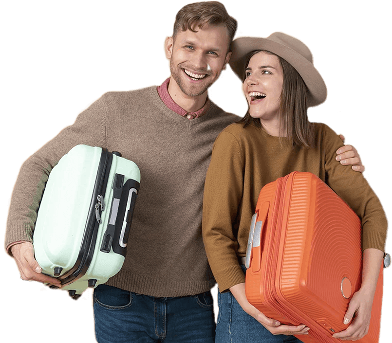 Happy Couple Traveling